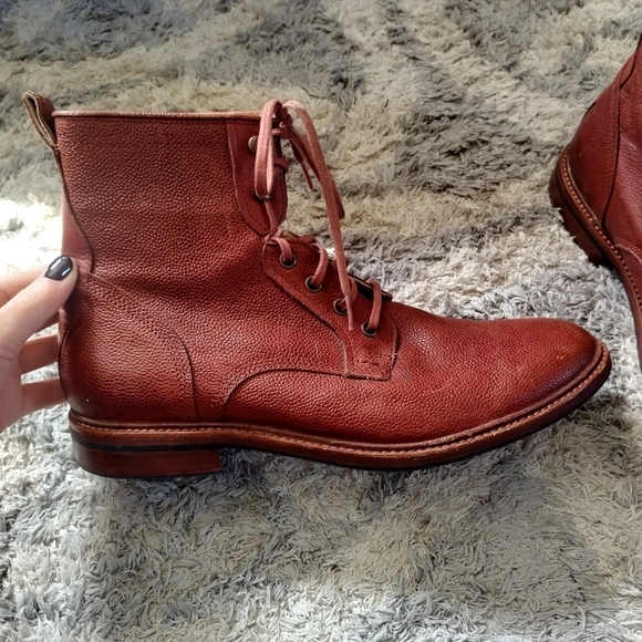 ugg Selwood Scotch Grain lace up Chelsea Boots sz 11 - Picture 4 of 8